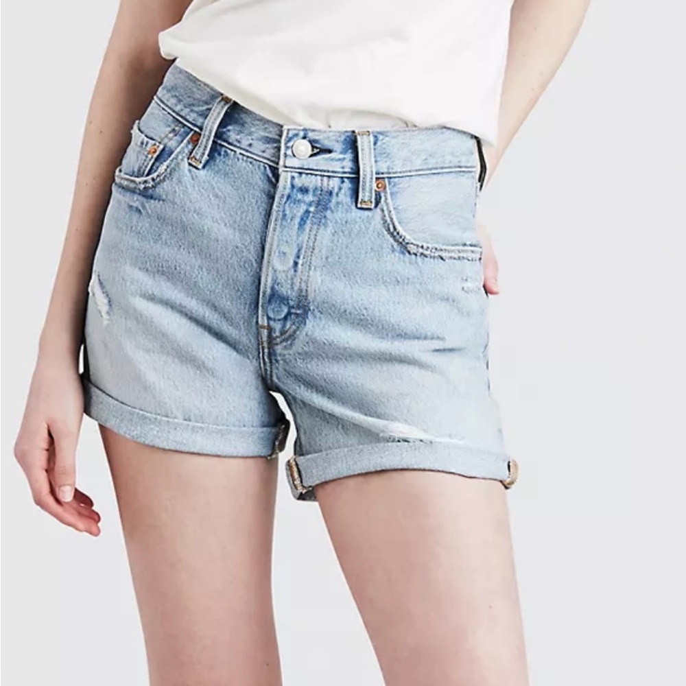 Levi's
501 Rolled Denim Shorts Size 25